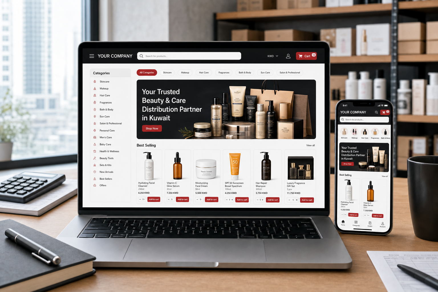 A store catalog for beauty and care.